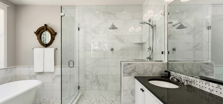 bathroom shower door installation in Lake Mathews