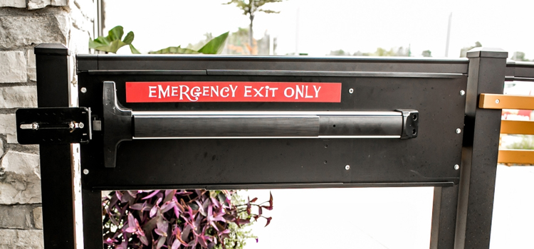 emergency push bar installation in Lake Mathews
